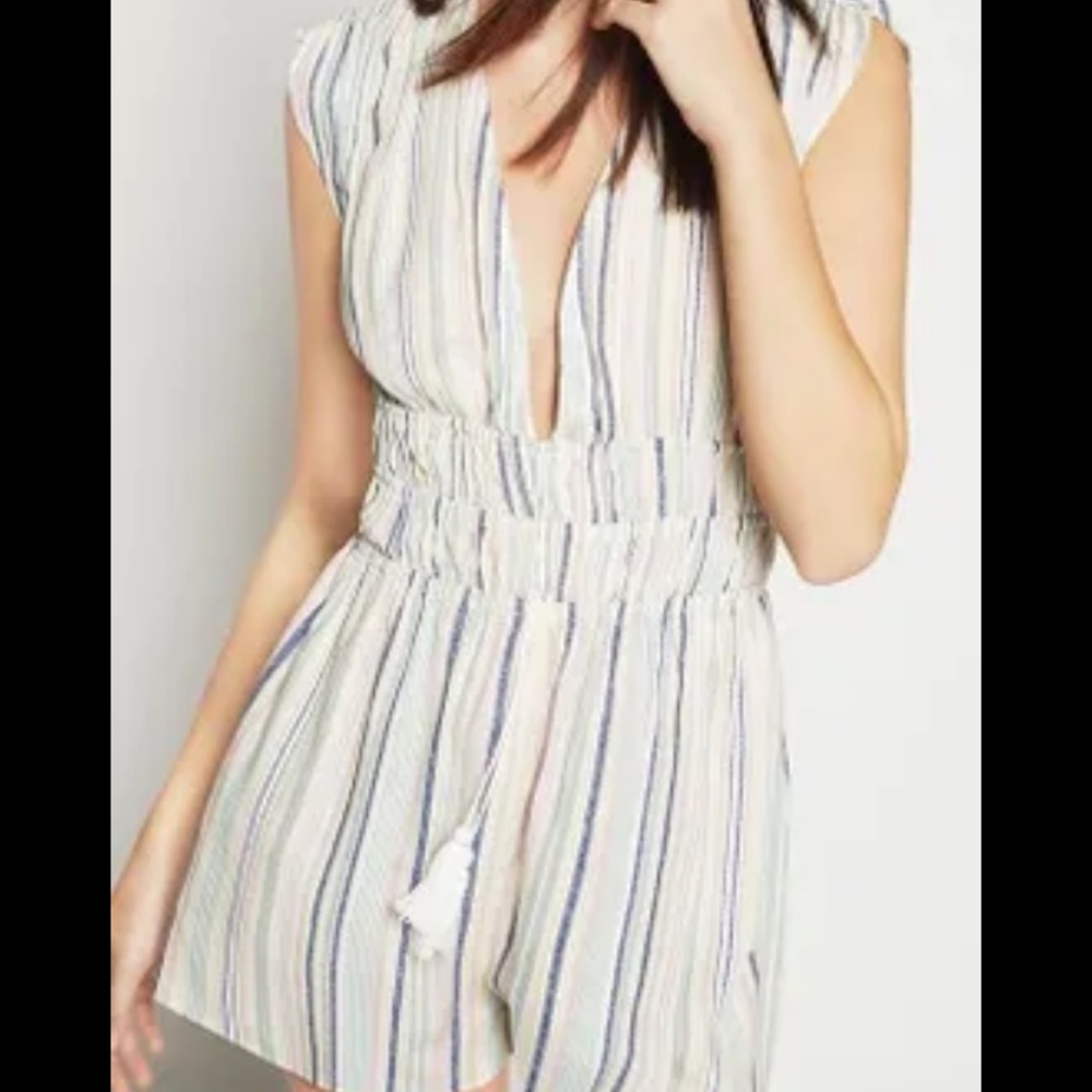 BCBGeneration striped romper